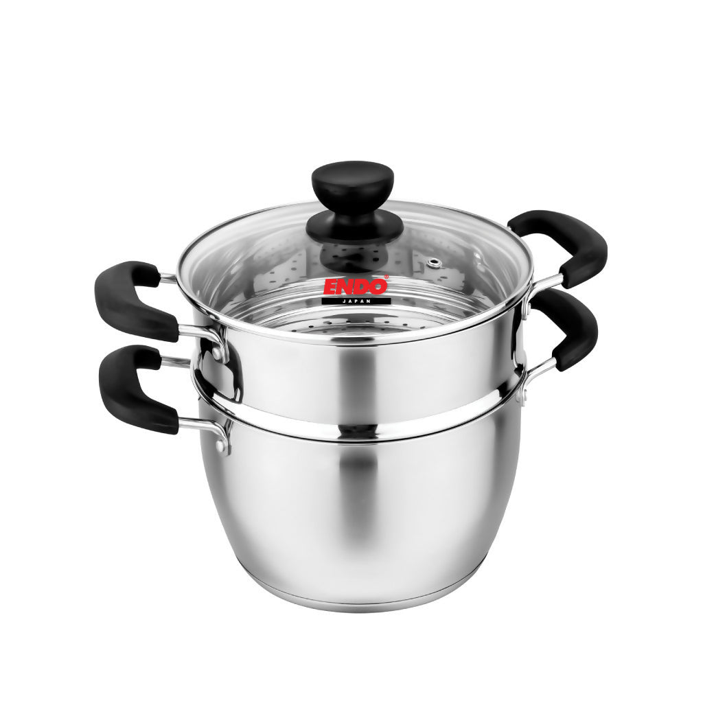 endo-22cm-2-tier-stainless-steel-steamer-e-s222t-8403831