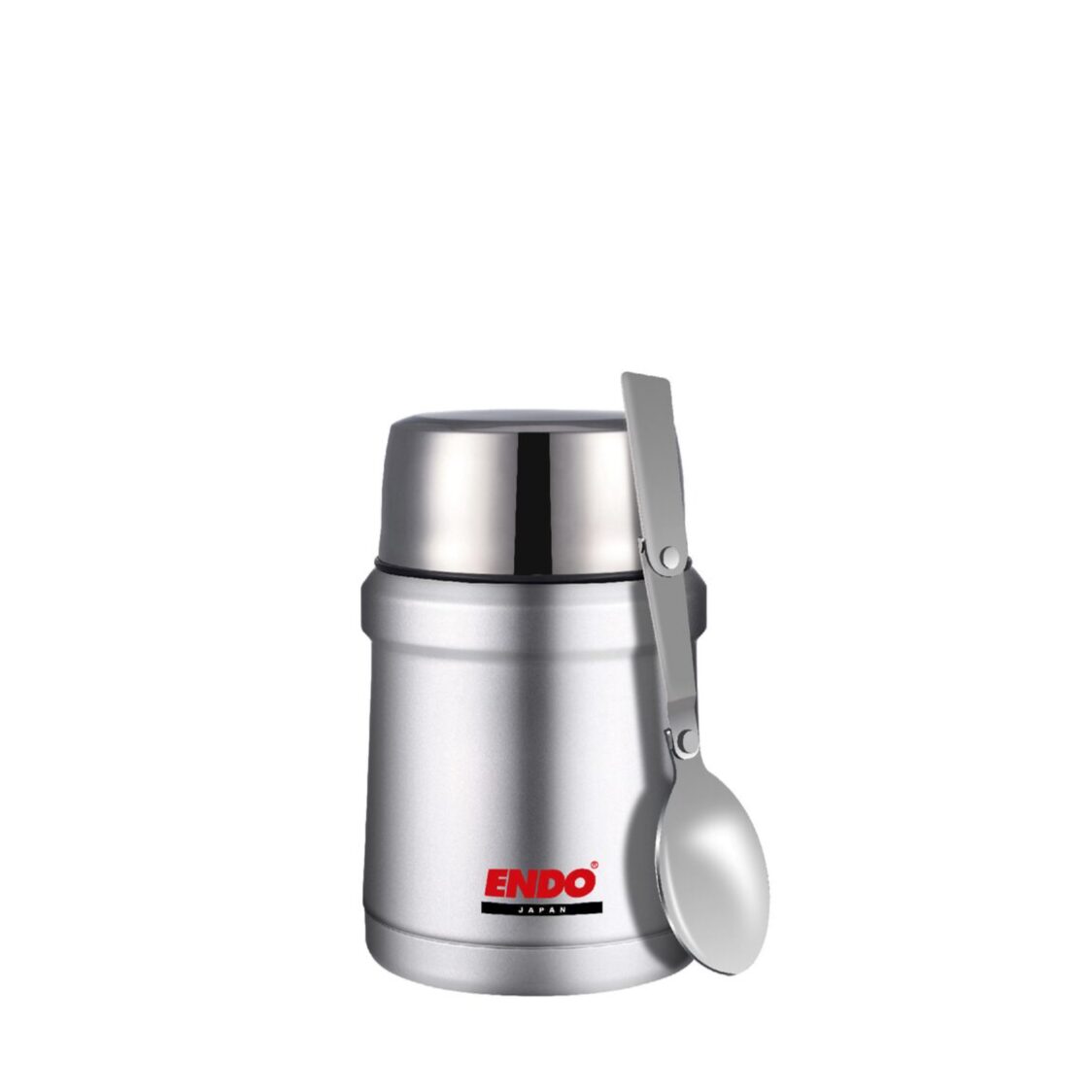 endo-double-stainless-steel-thermal-food-jar-450ml-pure-stainless-cx-4007-ss-9573028