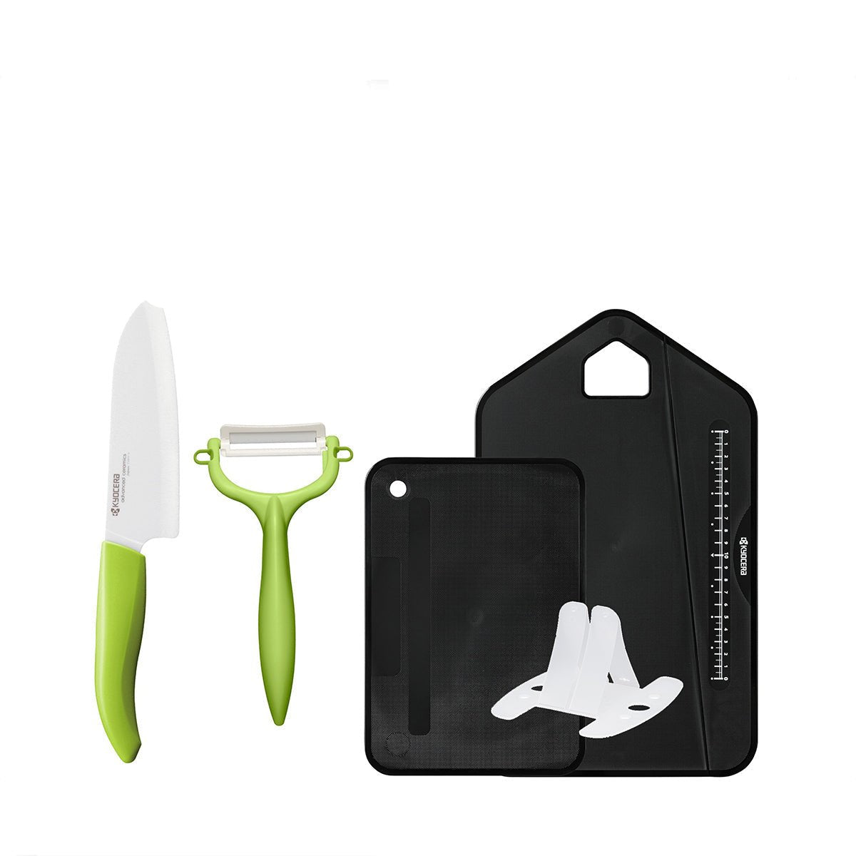 kyocera-fk140wh-cp10ngr-poc-df-santoku-knife-peeler-set-green-3-pc-cutting-board-set-bincho-charcoal-black-1984635