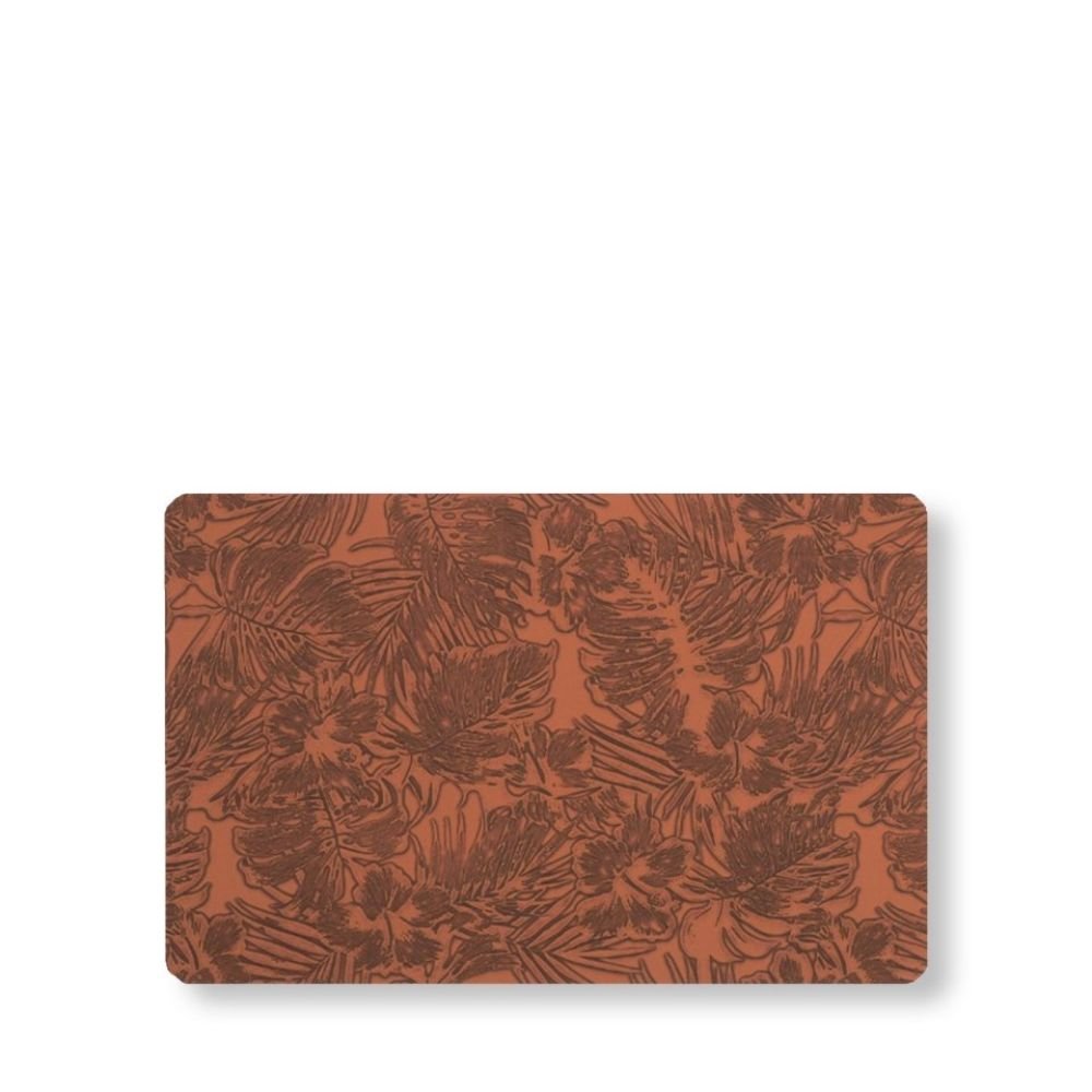 rapee-bars-embossed-pu-placemat-monstera-leaf-design-30-x-45-cm-red-6603145