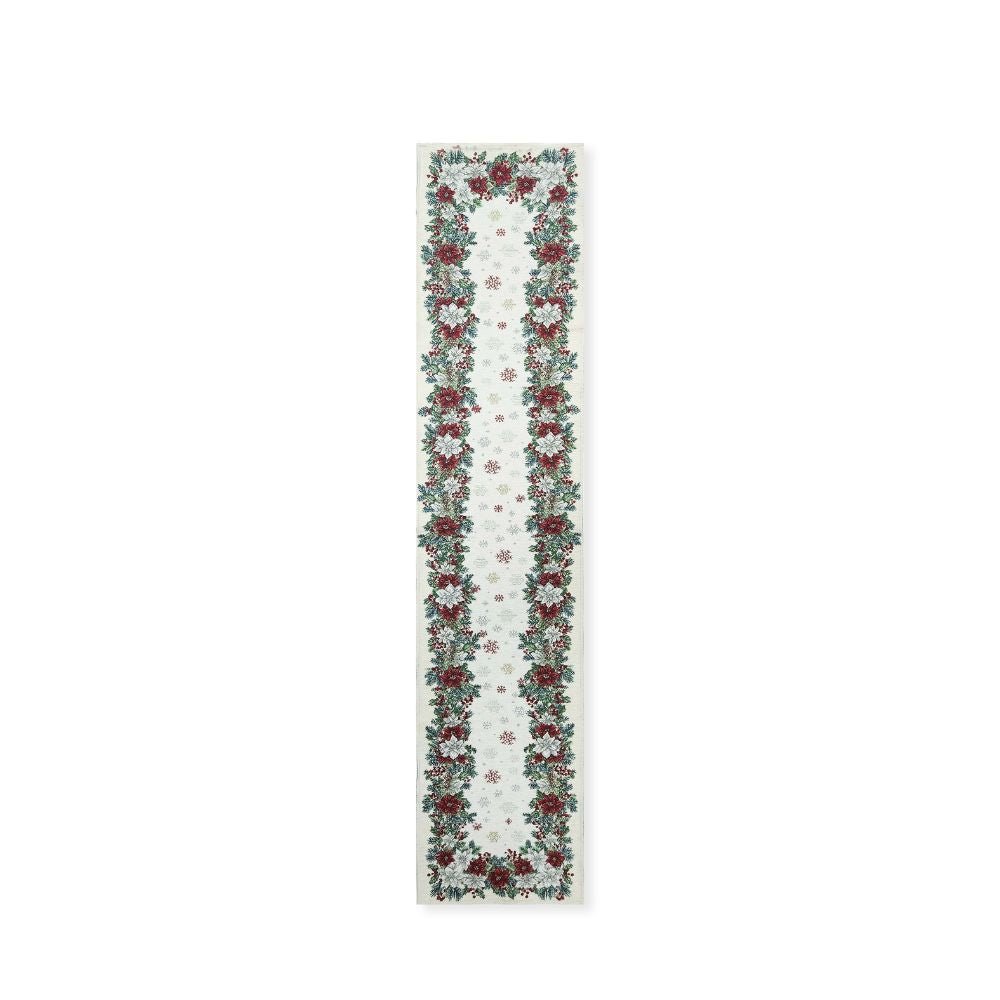 rapee-poinsettia-border-design-woven-on-natural-chenille-table-runner-with-straight-ends-33-x-180-cm-natural-2527400