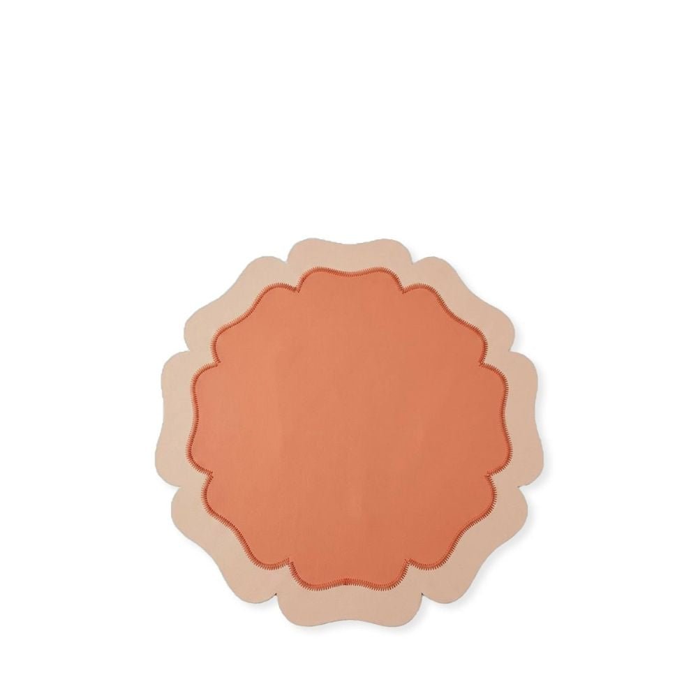 rapee-tesla-scalloped-pu-round-placemat-38-x-38-cm-orange-7715631